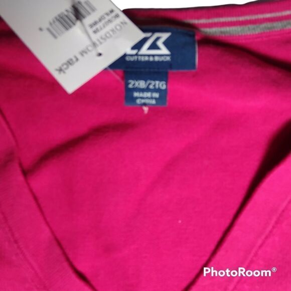 NEW CUTTER & BUCK big and tall v-neck sweater 2XB - Picture 2 of 6
